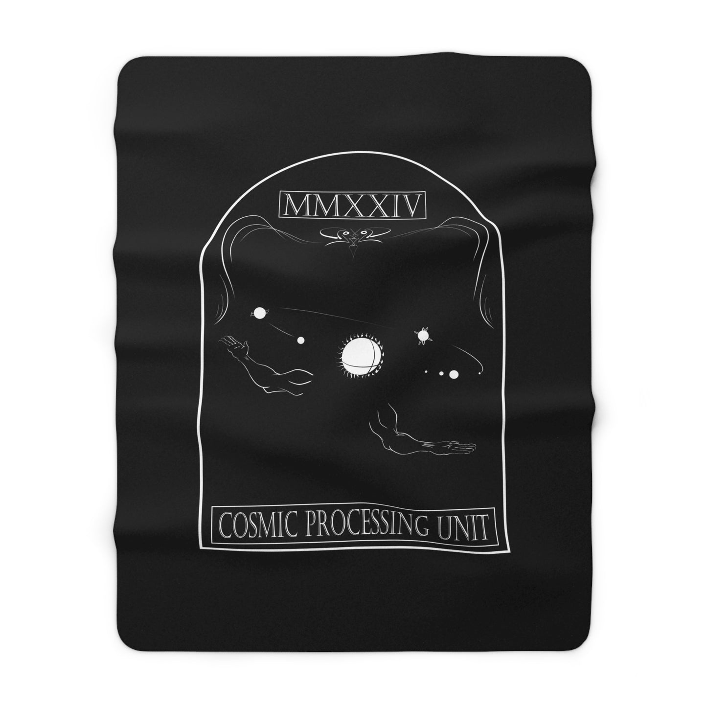 Sherpa Fleece Blanket (Cosmic Processing Unit)
