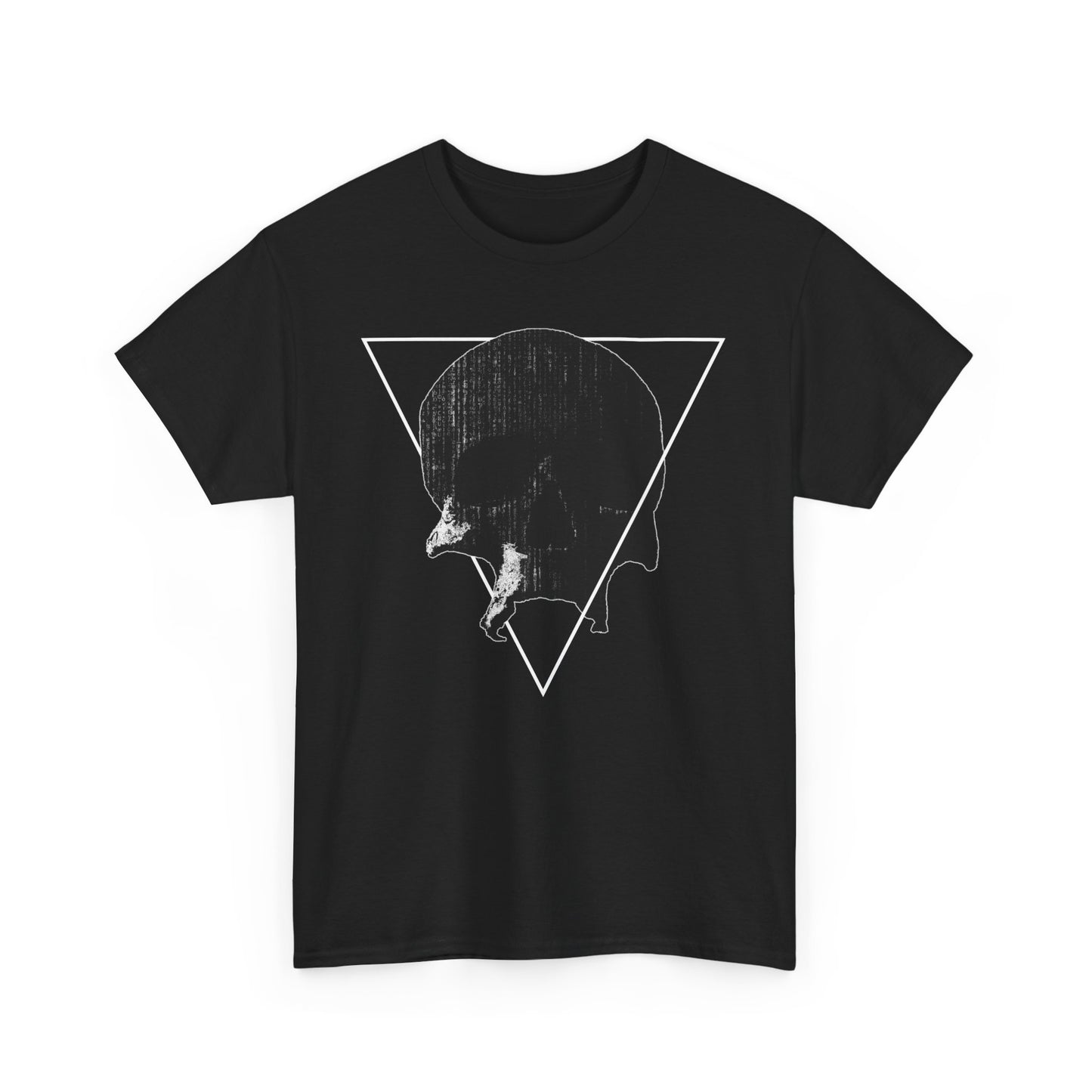Unisex Heavy Cotton Tee (Code Skull)