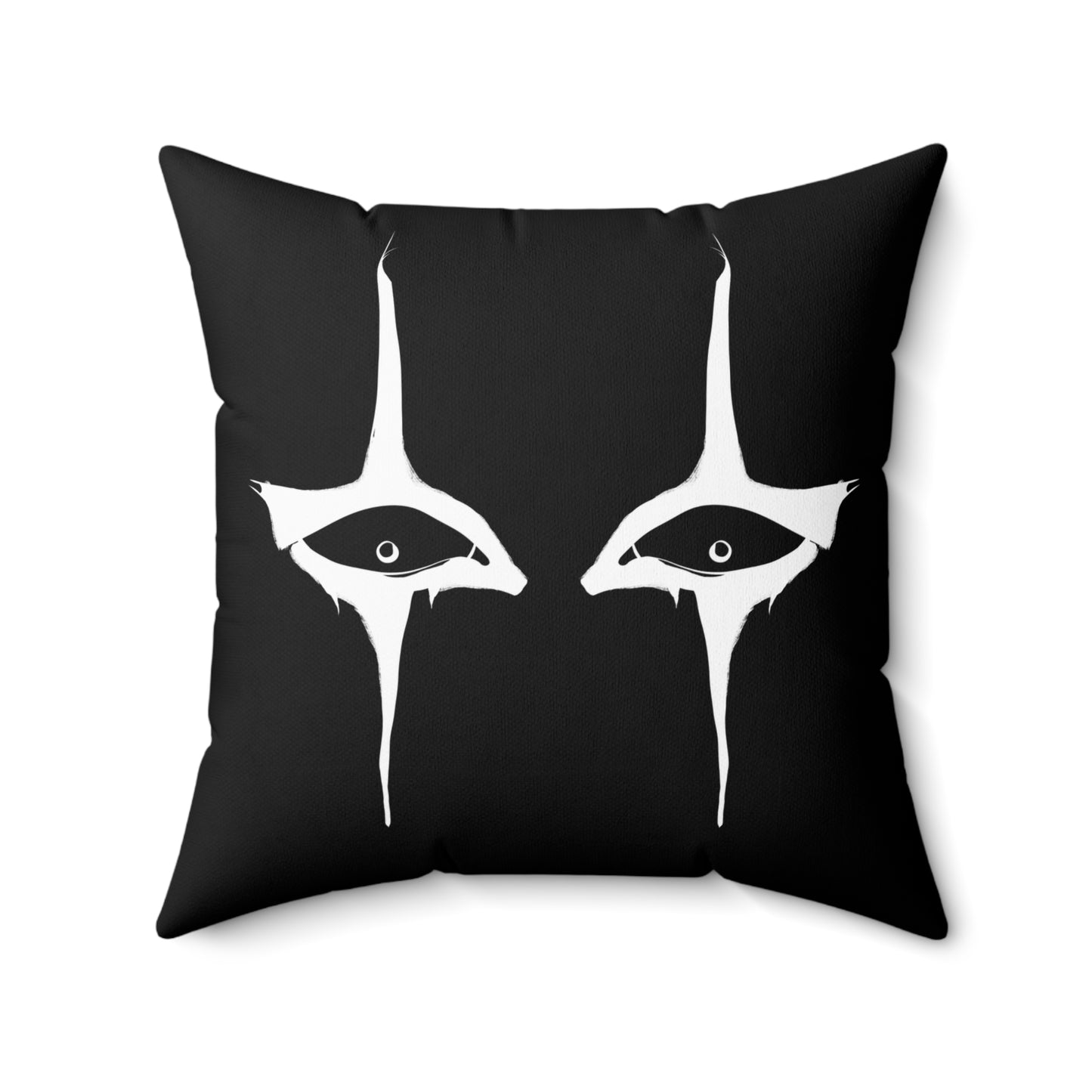 Spun Polyester Square Pillow (Inverted Gaze)