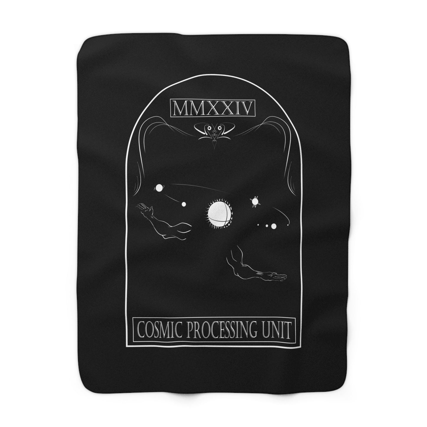 Sherpa Fleece Blanket (Cosmic Processing Unit)