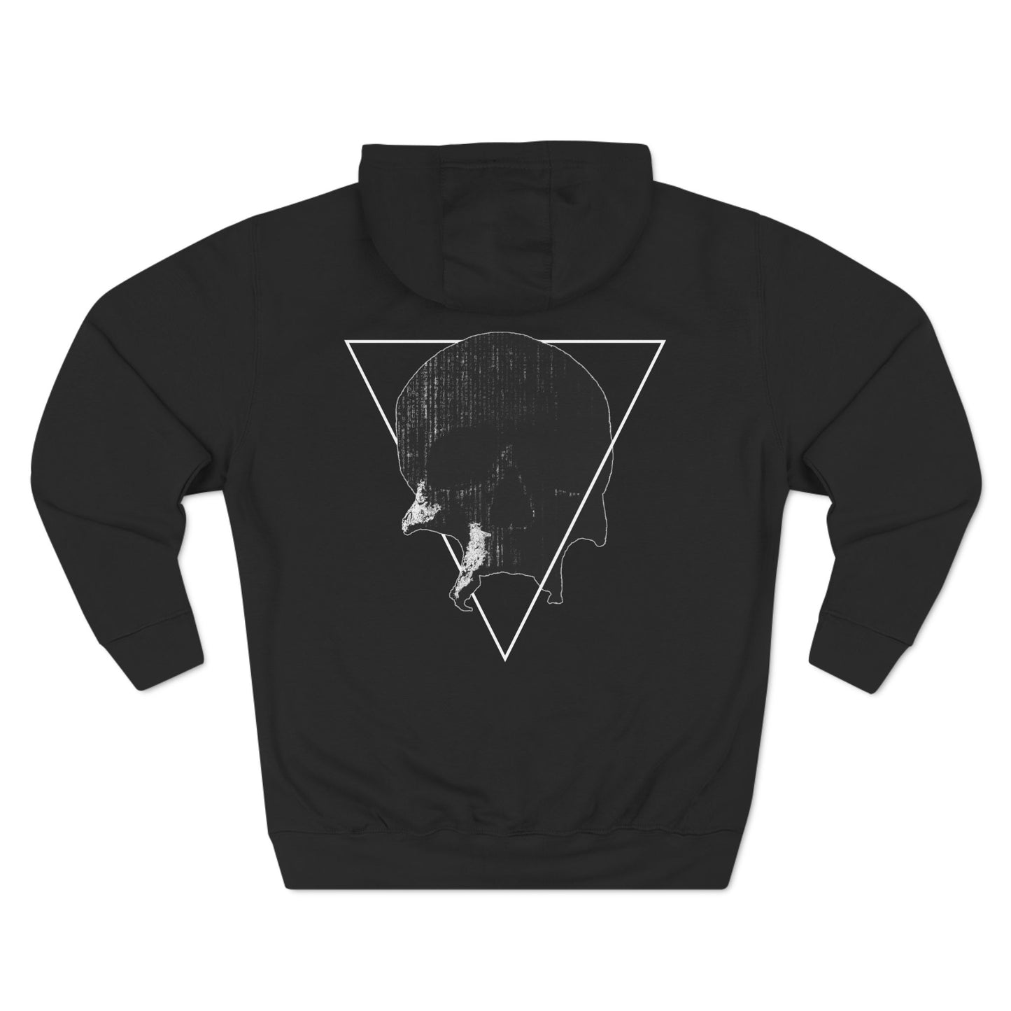 Three-Panel Fleece Hoodie (Code Skull)
