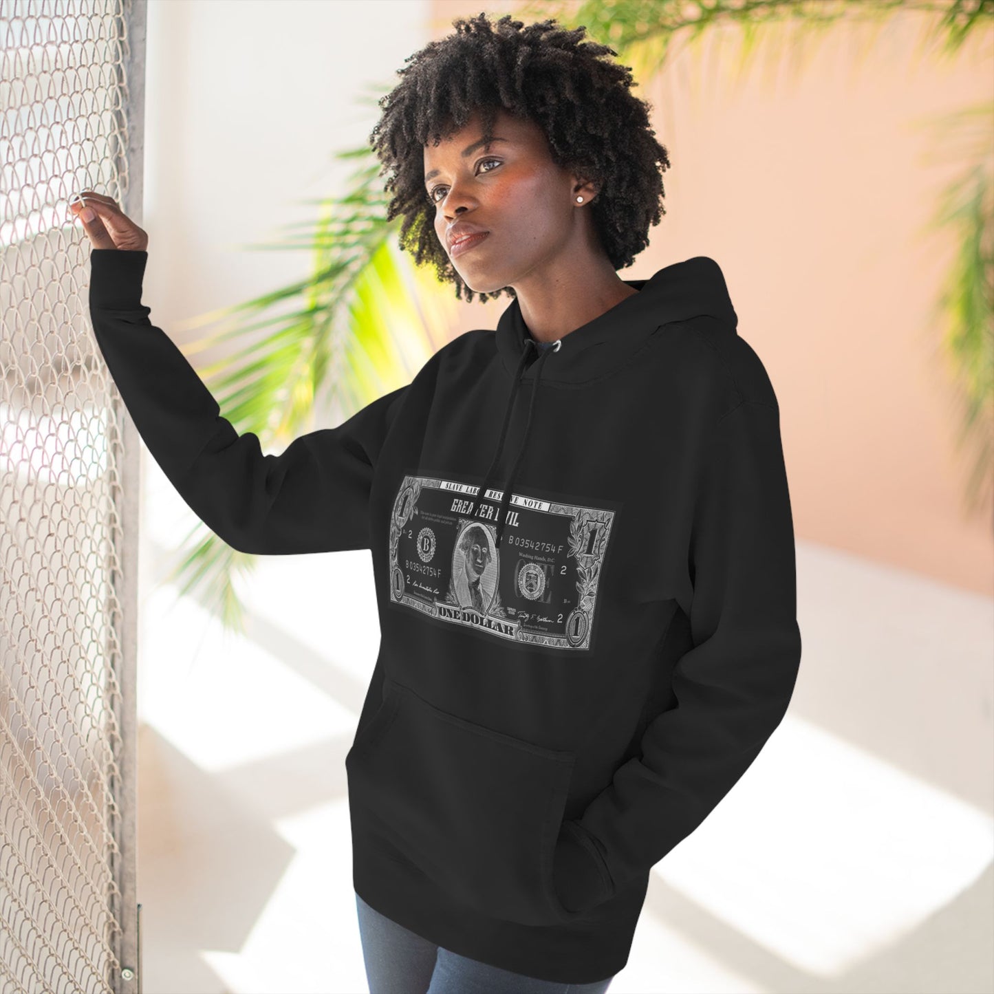 Three-Panel Fleece Hoodie (Greater Evil)