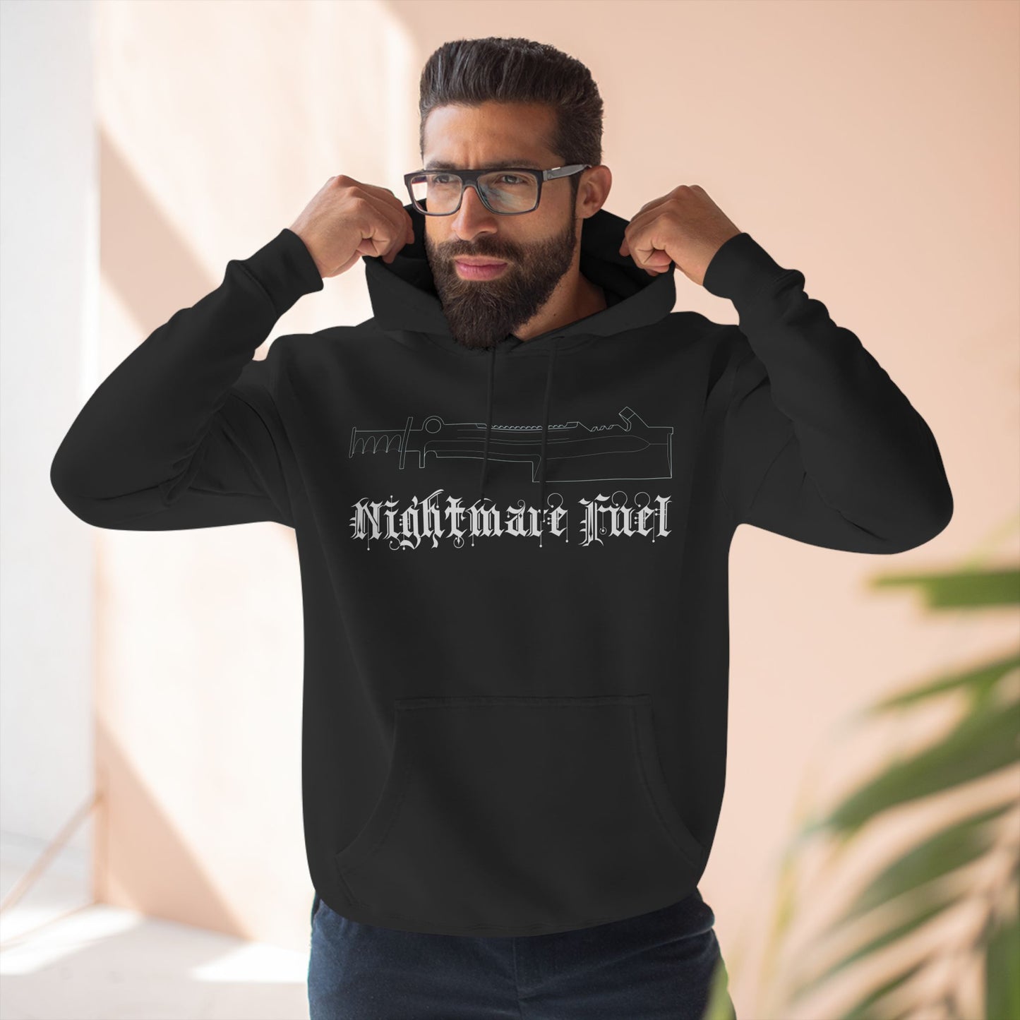 Three-Panel Fleece Hoodie (Nightmare Fuel)
