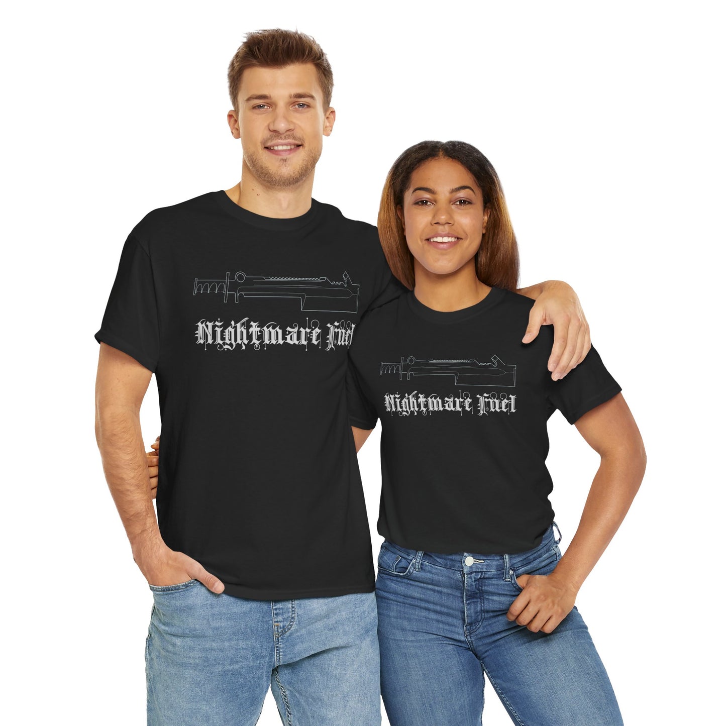 Unisex Heavy Cotton Tee (Nightmare Fuel)