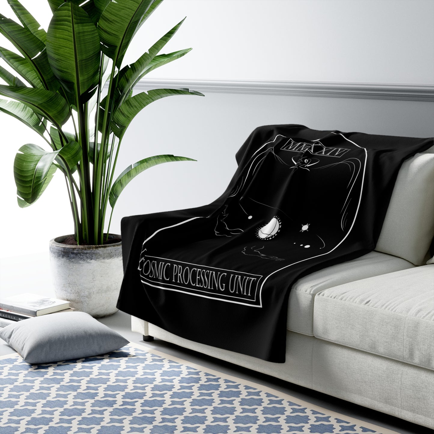 Sherpa Fleece Blanket (Cosmic Processing Unit)