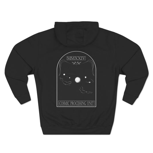 Three-Panel Fleece Hoodie (Cosmic Processing Unit)