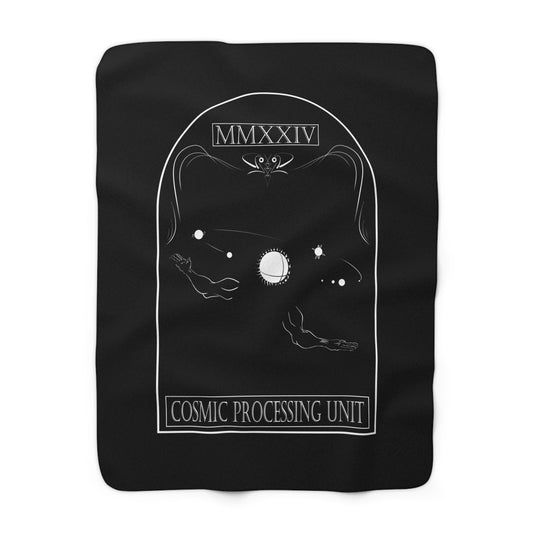 Sherpa Fleece Blanket (Cosmic Processing Unit)